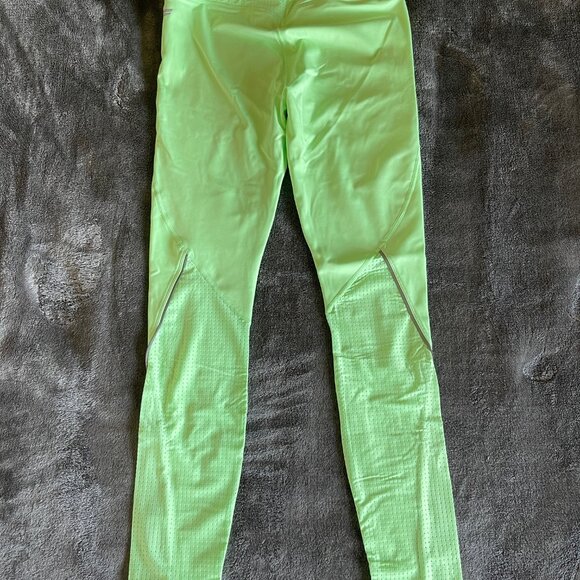 NWT Fabletics Stride 9 High-Waisted Legging Iced Mint Neon Size Medium - Picture 2 of 5